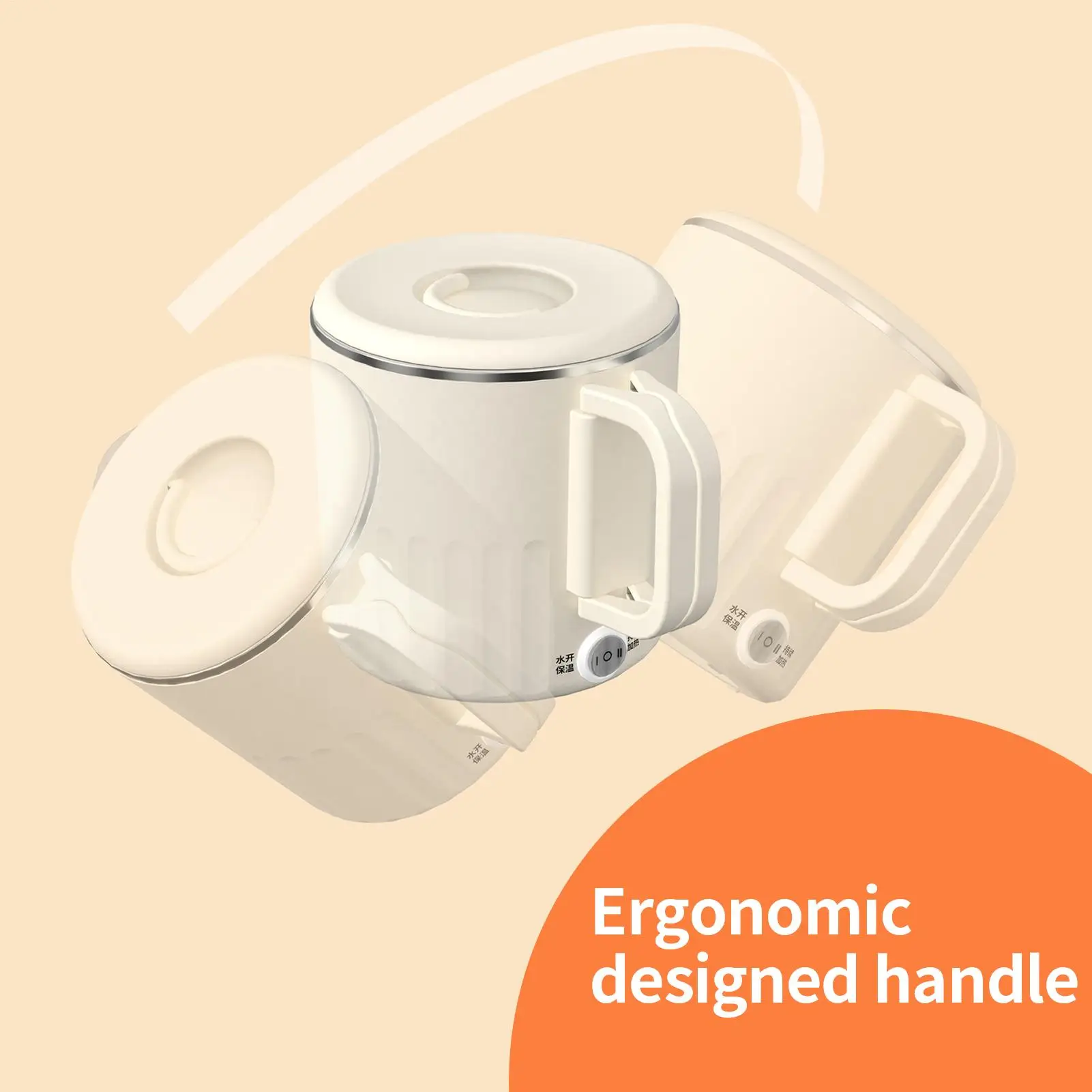 

Дорожный складной чайник 1л, складные электрические чайники для кипячения воды, машина для быстрого кипячения с подставкой для яиц на пару для пеших прогулок