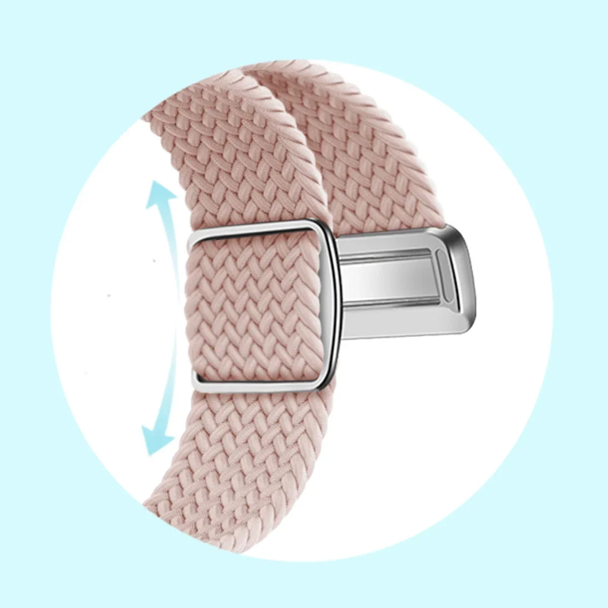 Nylon Braided Band for Google Pixel Watch 2 Band Magnetic Clasp Buckle Solo Loop Strap for Google Pixel Soft Elastic Bracelet