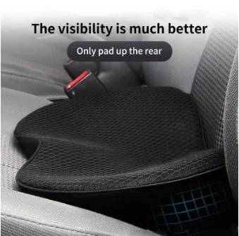 

2 in 1 Car Seat Cushion Driver Seat Memory Foam Cushion Pillow Cushion Protection Waist Breathable Increase Hip Car Accessories