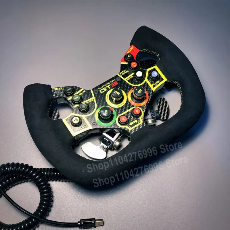 Simulated Racing Steering Wheel Control PC Racing Game HUB Paddle Shifter For Fanatec Simagic Moza Huracan GT3 F1