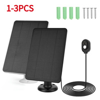 1-3PCS 10W 5V Solar Charging Panels 9.8ft Charging Cable Solar Battery Charger for Arlo Pro 5S/4/3 Floodlight Security Camera