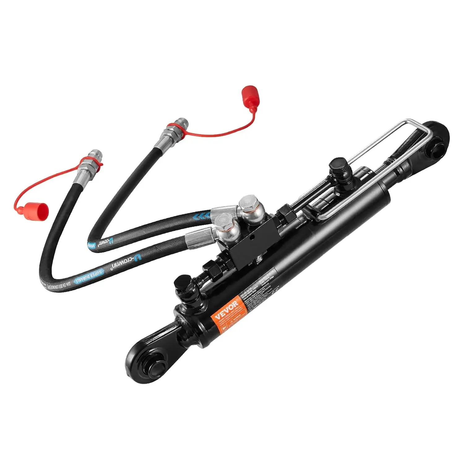 Hydraulic Top Link Cat.1-1 (8-1/4 in, 18-1/8~26-3/8 in), Hydraulic Cylinder with 2 Hoses & G3/8
