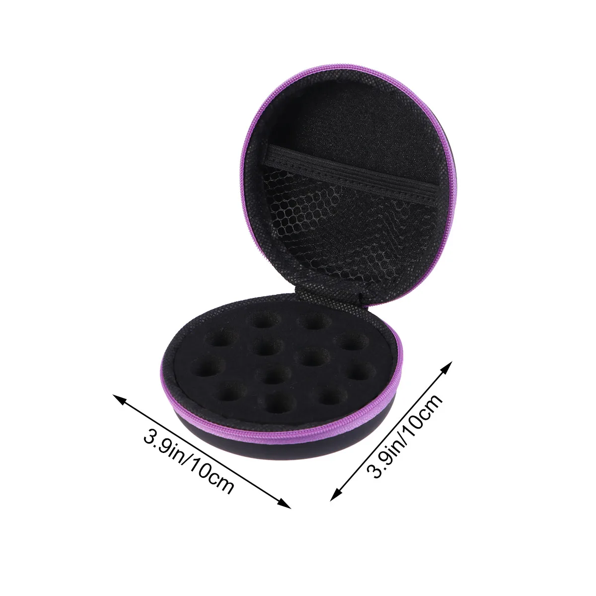 

12 Grids Round Storage Bag Portable Carry Case 12 Grids Storage Bag for Essential Oil Shockproof Travel ganizer