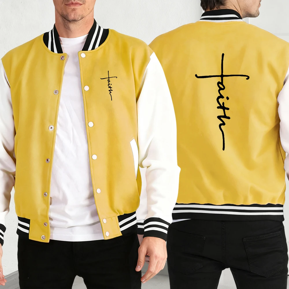 

Line Letters Simple Print Mens Casual Clothes Soft Sport Jackets Vintage Oversized Baseball Jersey Basics Button Clothing