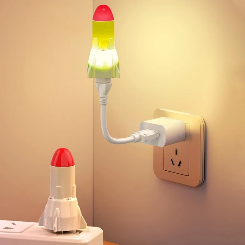 Luci notturne a LED Lampada da parete/desktop Lampada con illuminazione vocale