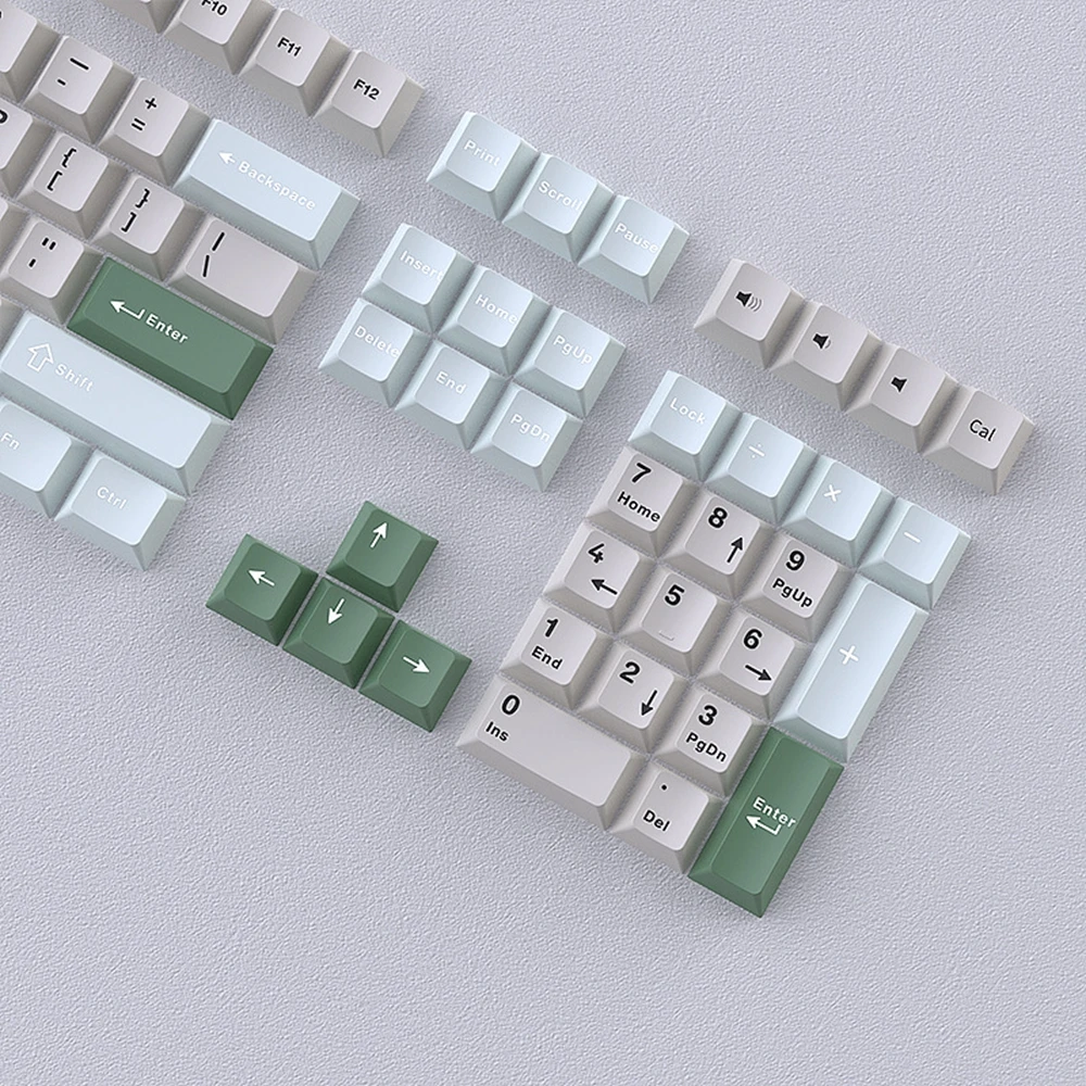 130keys Keyboard Keycaps Cherry PBT Keycap for MX Game Mechanical Keyboard Switch Two-color Injection Molded Key Cap