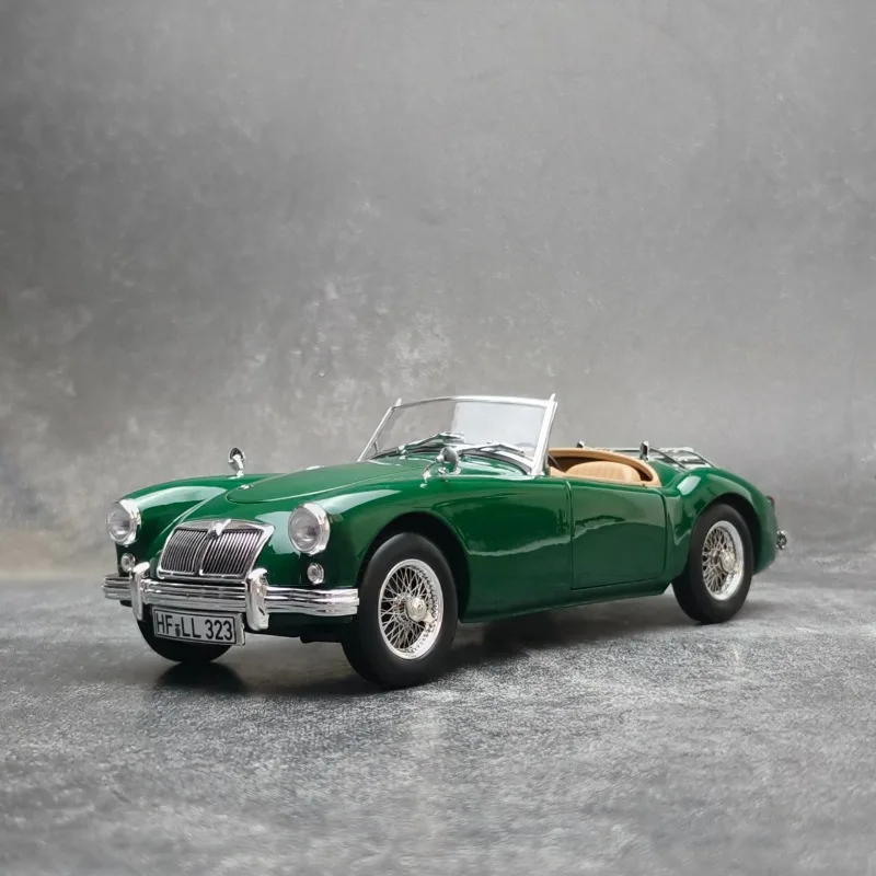 

NOREV 1:18 MG MGA 1955 die-cast alloy car model, a holiday gift toy for friends, an adult collection piece.