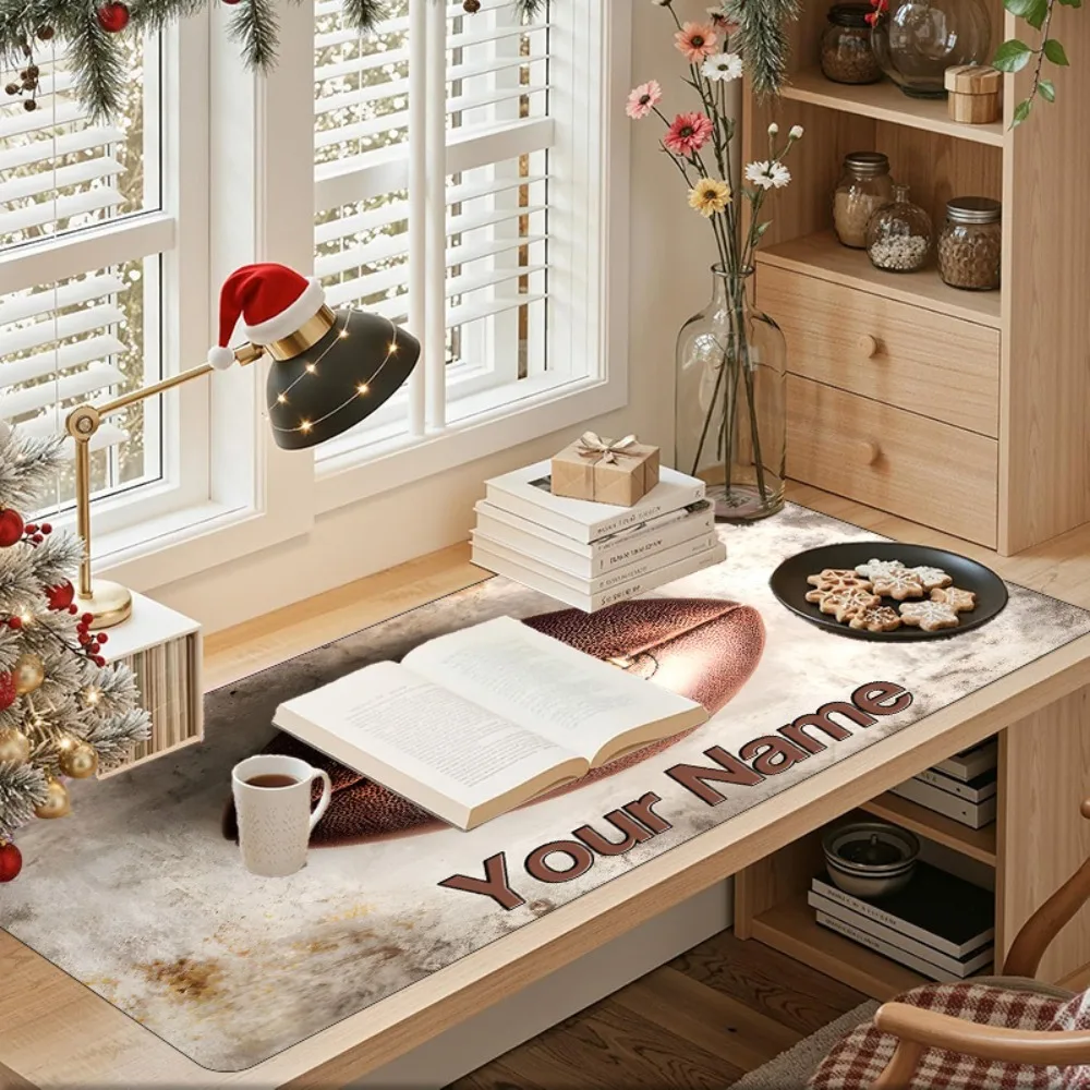 [2D Flat] 1pc Custom Personalized Vintage American Football Mouse Pad Custom Name Multi Sizes Gaming Mouse Pad