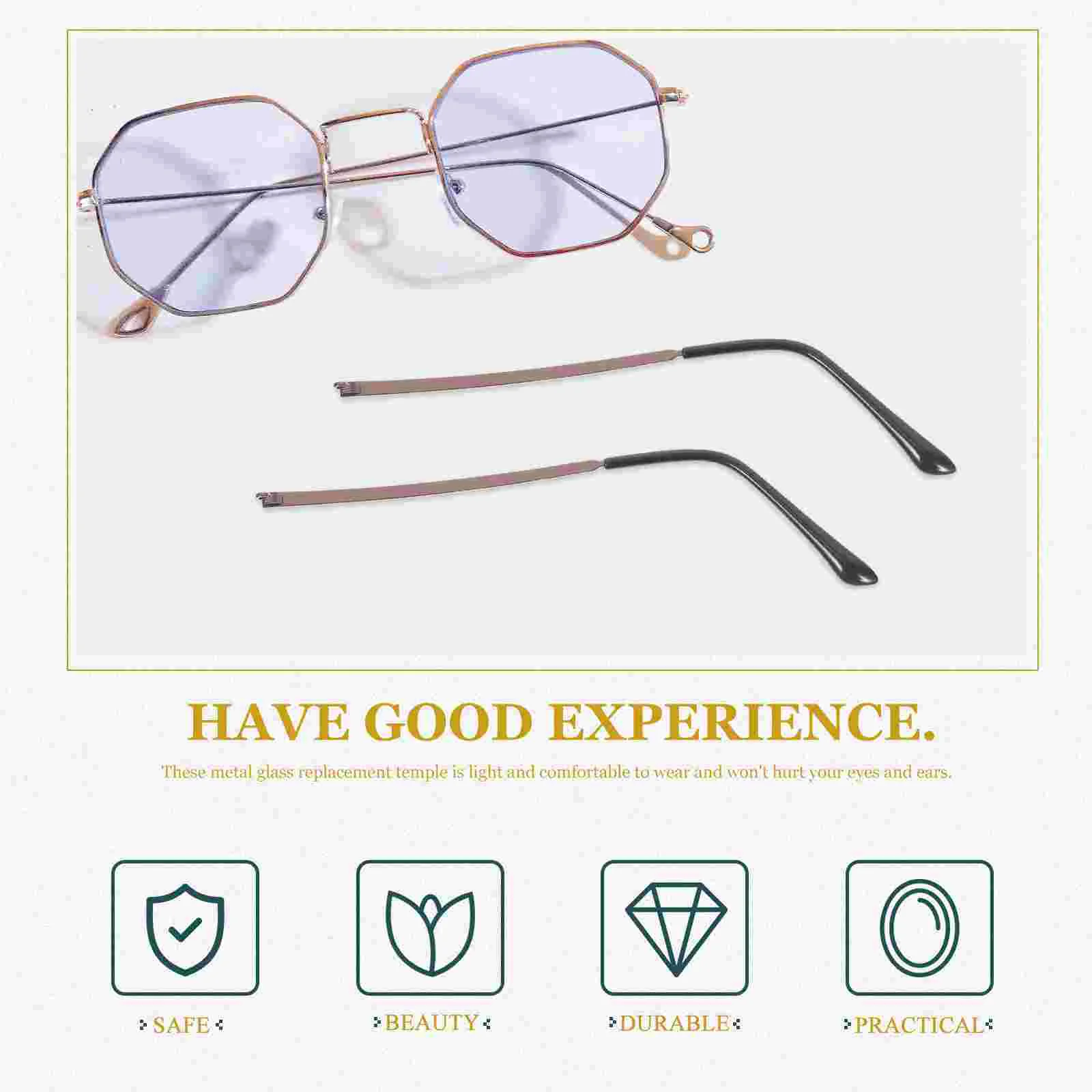 Glasses Arm Legs for Sunglasses Spectacle Universal Replacement Temple Eyeglass Arms Plastic and Women