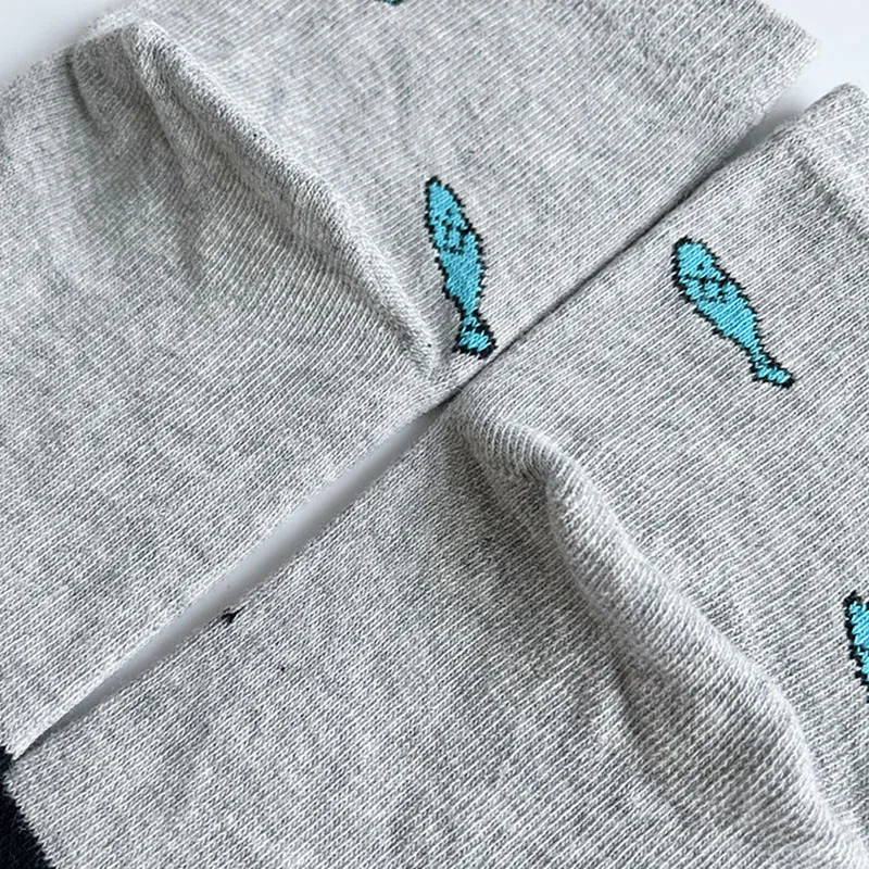 Women Girl Five Finger Socks Cotton Cute Cartoon Cat Rabbit Bear Fish Carrot Fashions Young Sweat-Absorbing Soft Toe Boat Socks