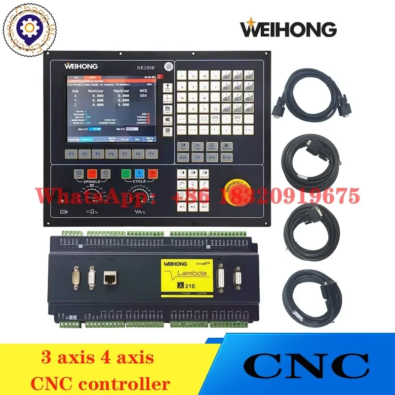 CNC NK280B Lambda21E Oprogramowanie kontrolera NC Studio V10 3-osiowy 4-osiowy ATC Zintegrowany system sterowania wrzeciona System magistraliCyclmotion