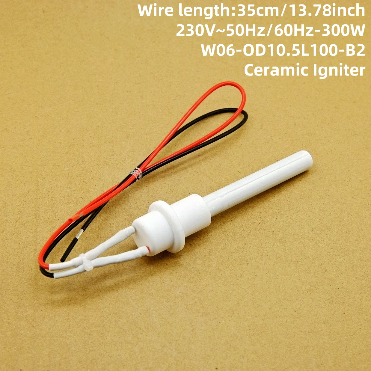 Универсальный воспламенитель печи для древесных гранул мощностью 230 В 300 Вт с керамическим стержнем зажигания для быстрого зажигания и длительного срока службы. Универсальный воспламенитель печи для древесных гранул мощностью 230 В 300 Вт с керамическим стержнем зажигания для быстрого зажигания и длительного срока службы.