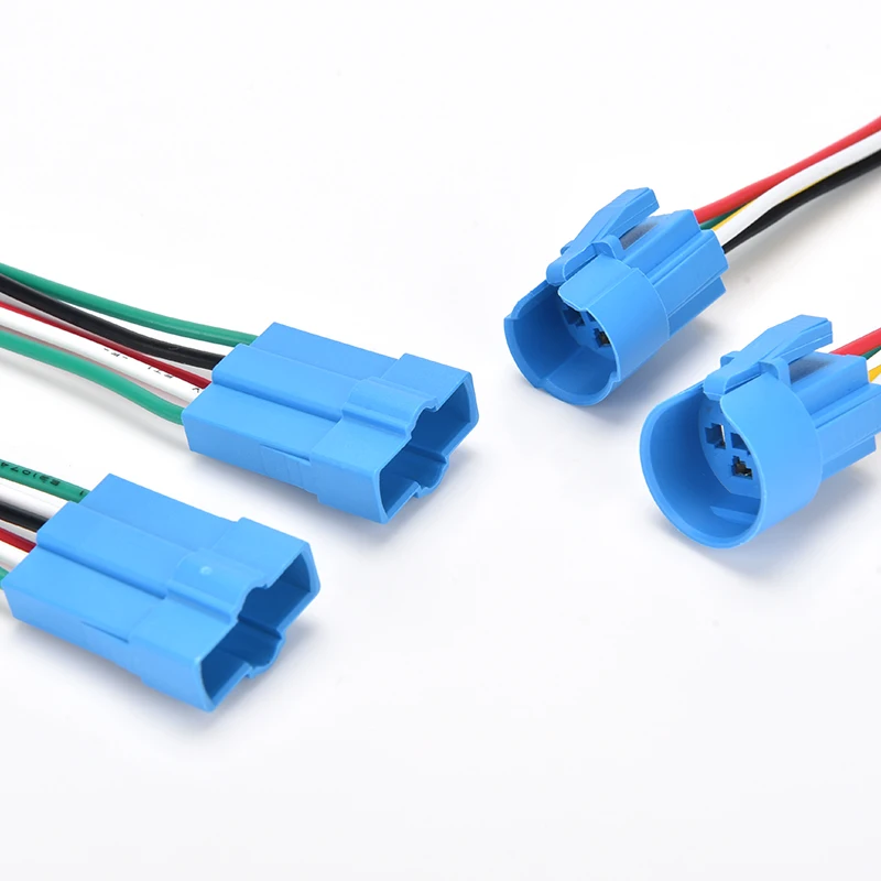 Connector with wire 12/16/19/22MM metal button switch tail wire socket wire length 150MM 2345 wire