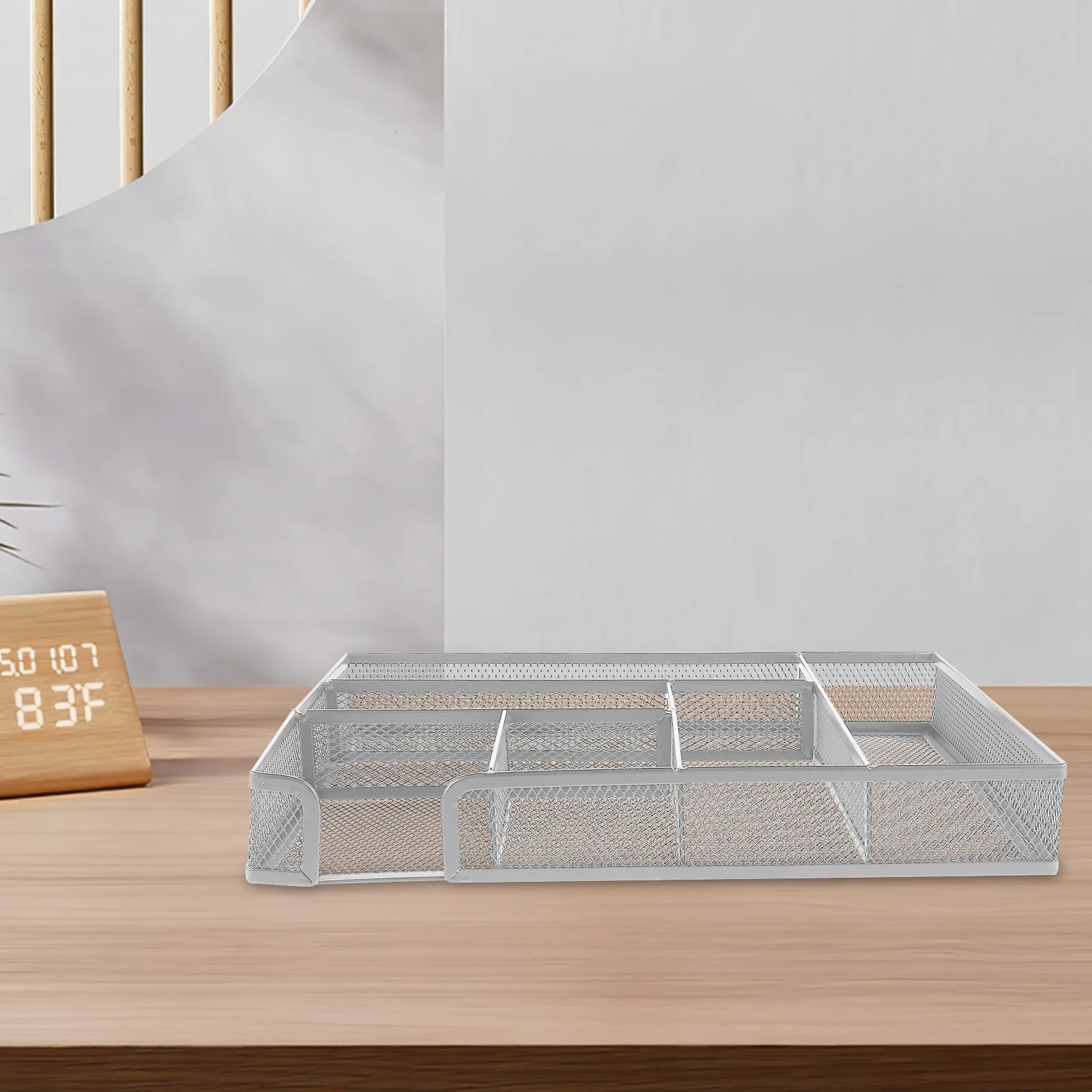 

Metal Mesh Storage Tray Desktop Organizer Supplies Dorm Art Supply Craft Containers Shelf Office