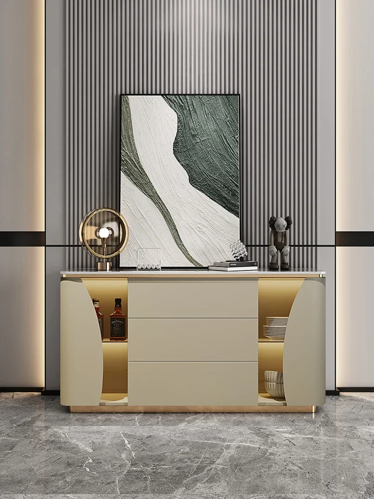 

Minimalist luxury sideboard wine cabinet living room wall high-end lockers custom modern wind entrance porch decorative cabinet.