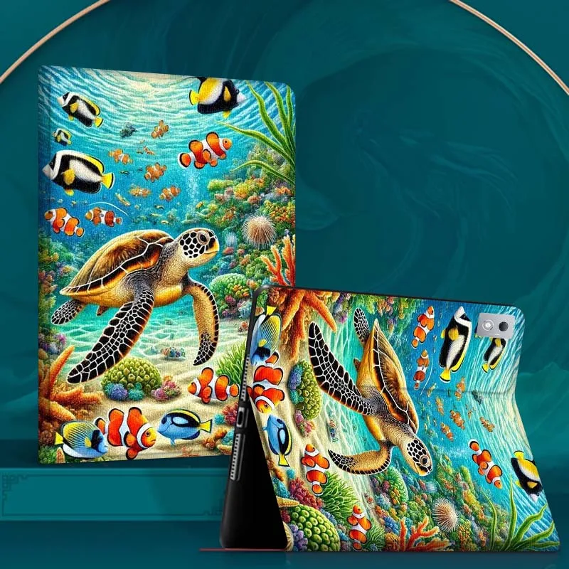 

Ocean Turtles Cute Tablet Case For Xiaoxin Legion Tab Y900 Y700 K10 M10 P11 Pad Pro GT Plus 3rd Gen 4 8.8 11 11.5
