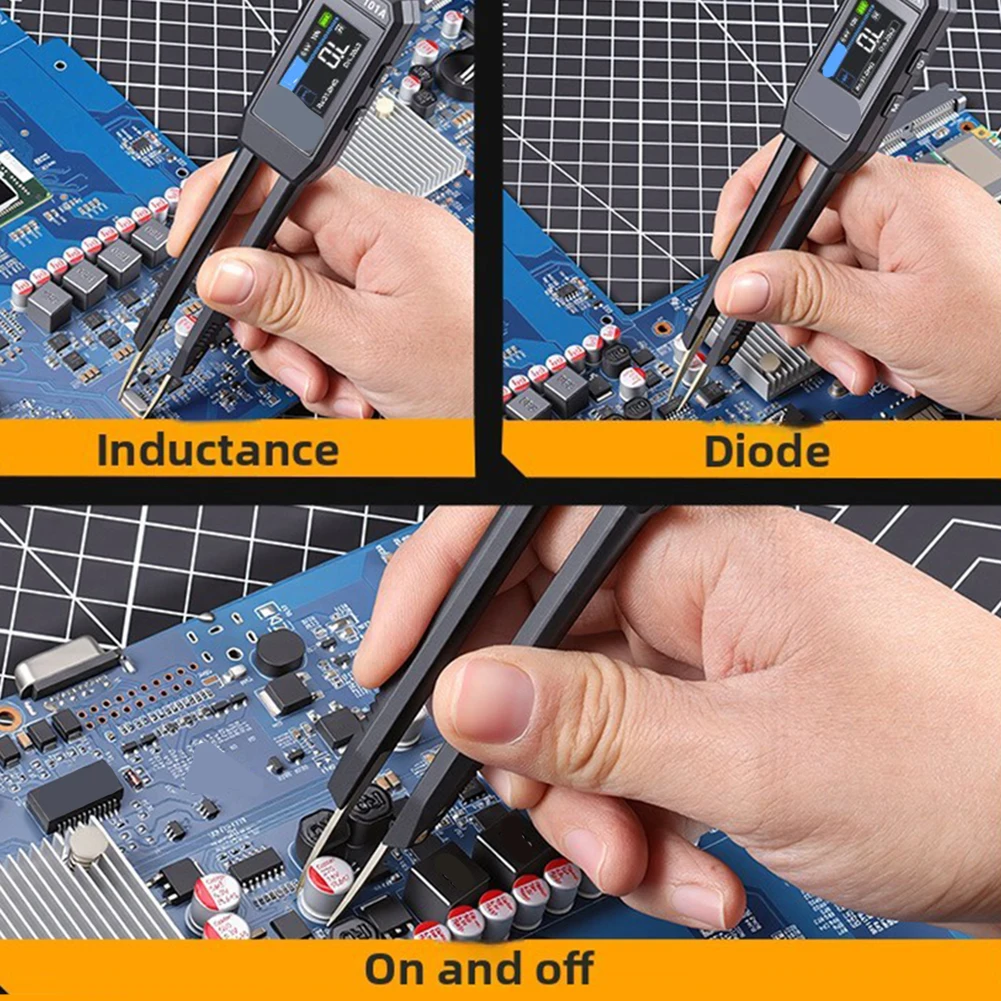 LCR  For Smart Bridge Tweezers, For SMD Clips, Digital Multimeter, Diode TesteractrlBACKSPACEaLCR Bridge Tweezers Tester Digital