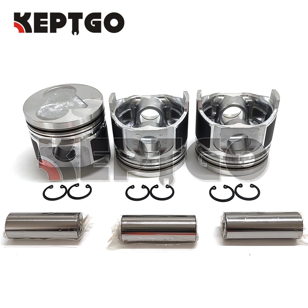 D1105 3 Set New Piston Set STD 78mm for Kubota D1105