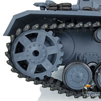 2.4G Heng Long 1/16 7.0 Plastic German Panzer IV F2 RC Tank 3859 360 Turret Smoke Effect Armored Remoted Vehicle Toy TH17396