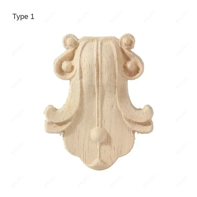 Solid Wood Carved Beam Support Roman Column Head Wardrobe Carved Column Head European American French Column Head Decal Decor