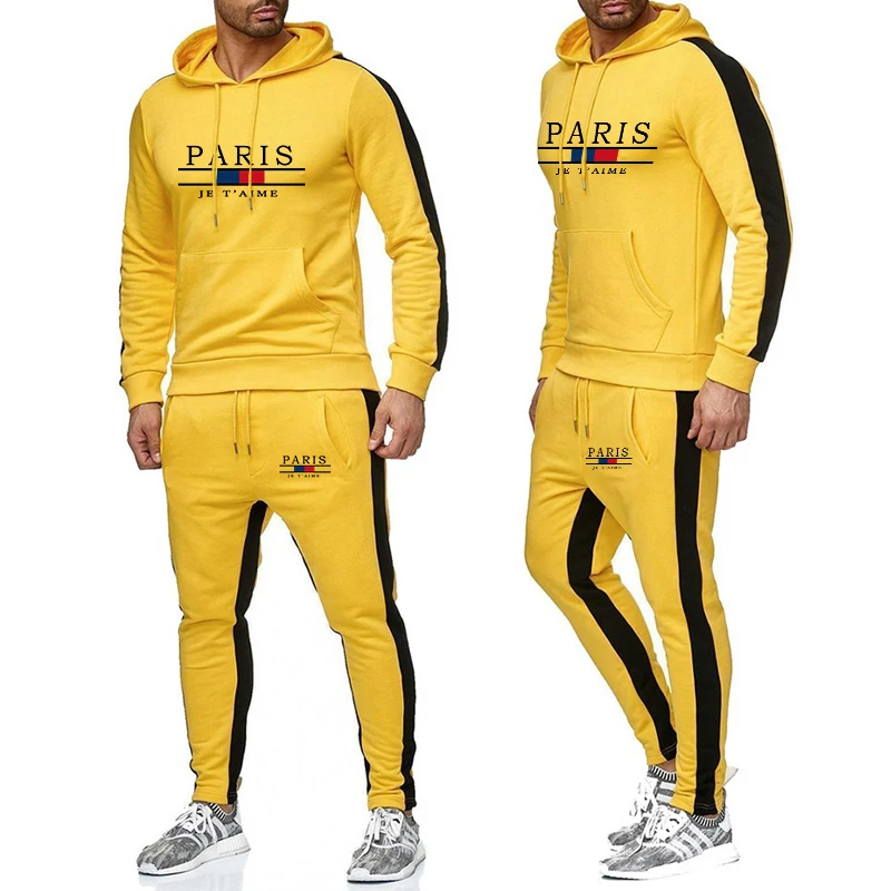 Männer Trainingsanzug Mode Bequeme Männer Zwei Stück Im Freien Set Heißer Verkauf Sportswear Jogginghose Hoodie Casual Jogging Einzel Hosen