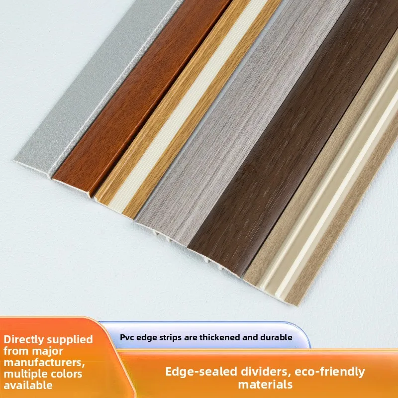 PVC Floor Trim Strip L Shaped Floor Edge Closing Trim Flat Press Strip for SPC Lock Floor Joints 4x20 mm 6x25 mm 2.7 m Length
