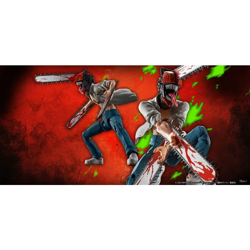 Bandai espíritos genuínos s.h. figuarts série anime motosserra homem denji colecionáveis de modelos móveis acabados brinquedos requintados