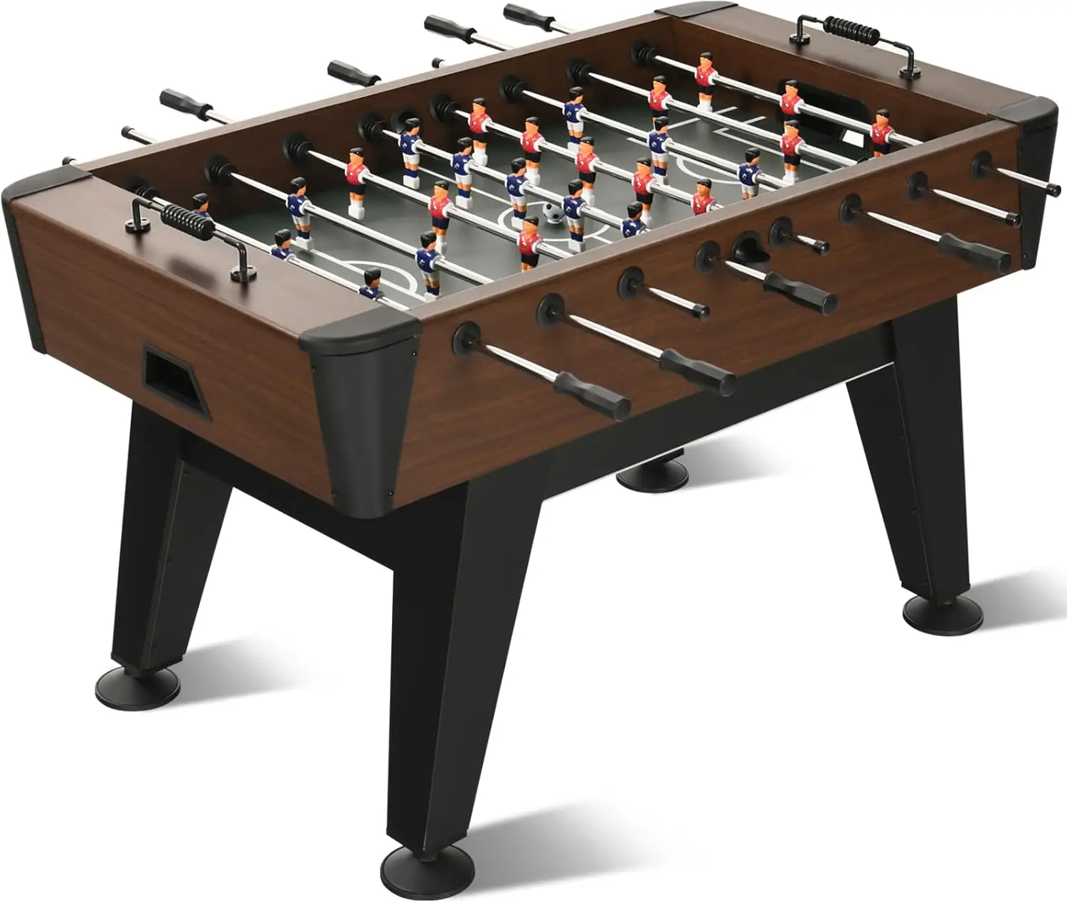 

Foosball Table, 58Inch Competition Soccer Table Game w/ 2 Balls for Adult Kids Youth, Arcade Table Soccer with Leg Levelers