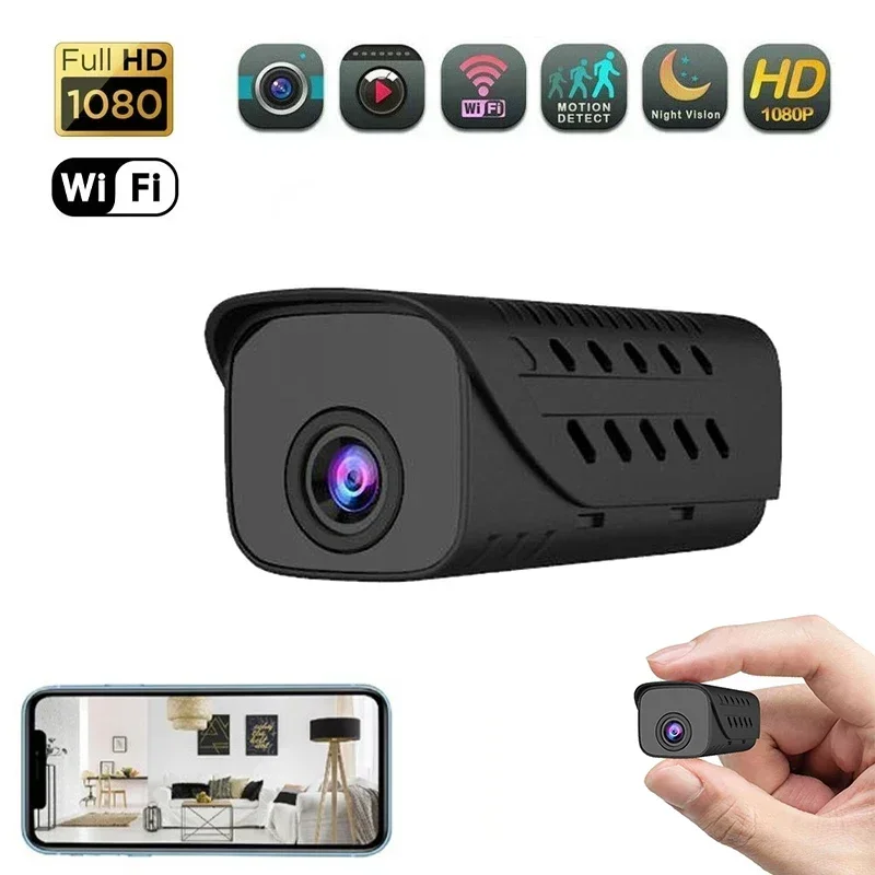 WIFI Wireless Mini Camera Battery 1080P IR-CUT Micro Home Security Surveillance Camcorder Motion Detection Recorder Nanny Camera