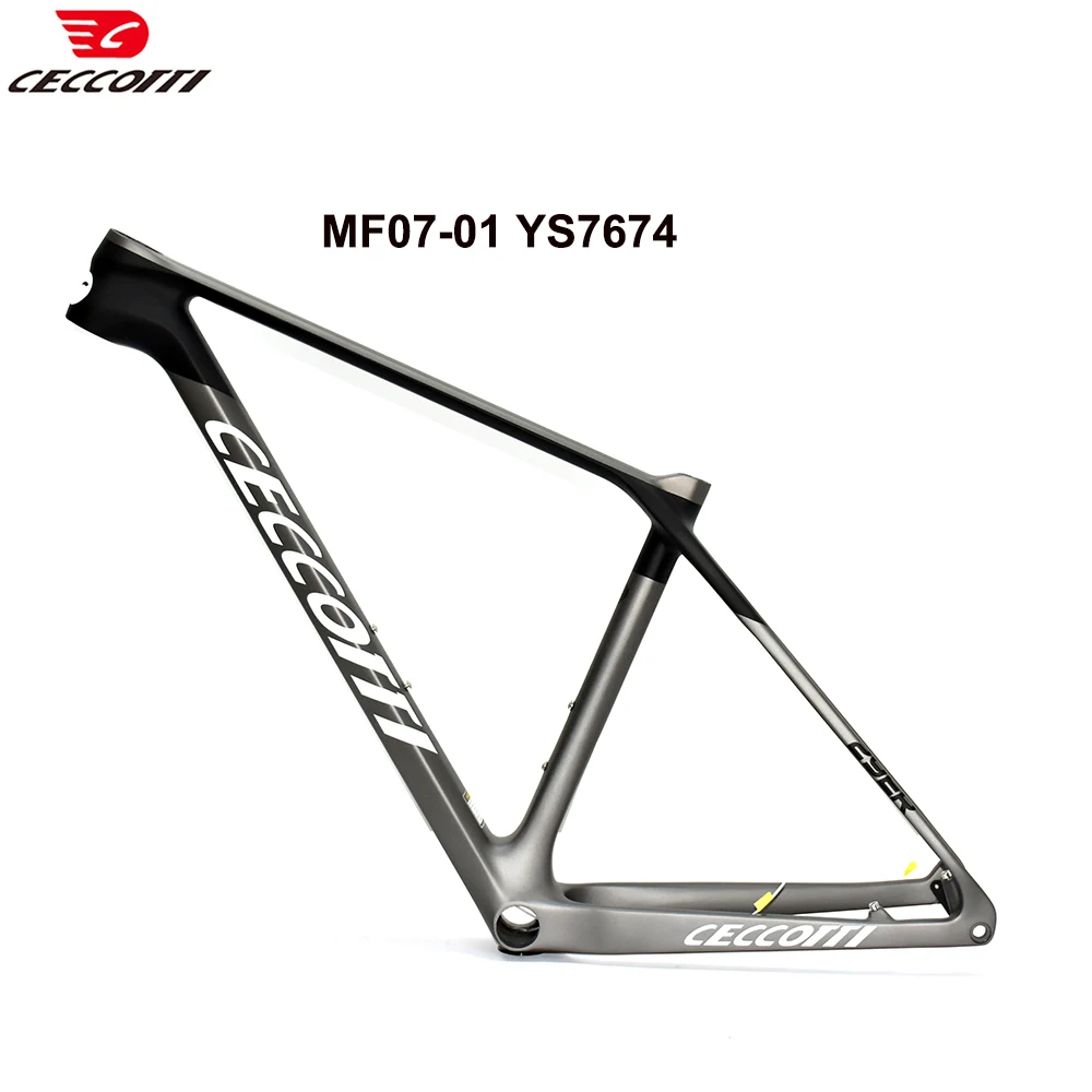 CECCOTTI Newest XC Hardtial 29er MTB Model 148mm Boost Mountail Bicycle Frame With BB92 Carbon Framework 29