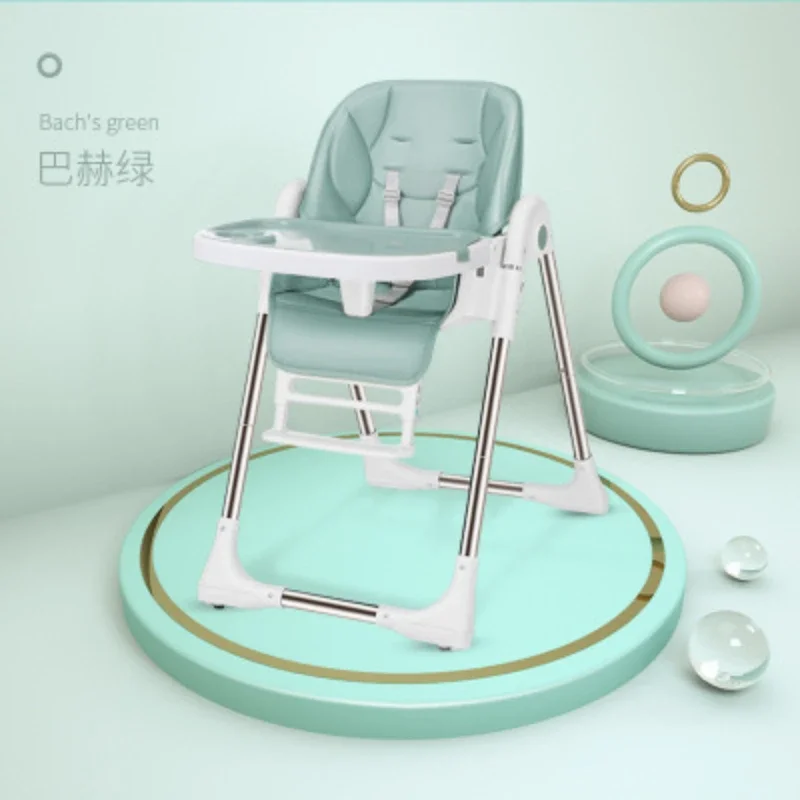 Children's Dining Chair Baby Dining Chair Foldable Multi-functional Portable Baby Dining Table Chair Seat