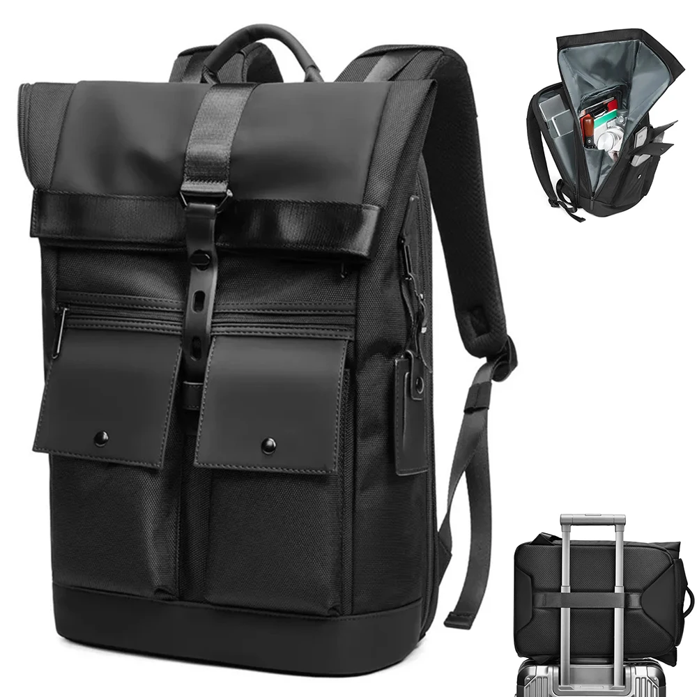 Men's Travel Bag Laptop Backpack Anti-theft Waterproof School Backpacks USB Charging Men Business Travel Bag Backpack New Design