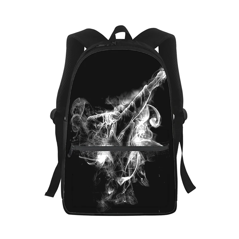 Kung Fu Taekwondo Männer Frauen Rucksack 3D-Druck Mode Student Schult asche Laptop Rucksack Kinder Reise Umhängetasche