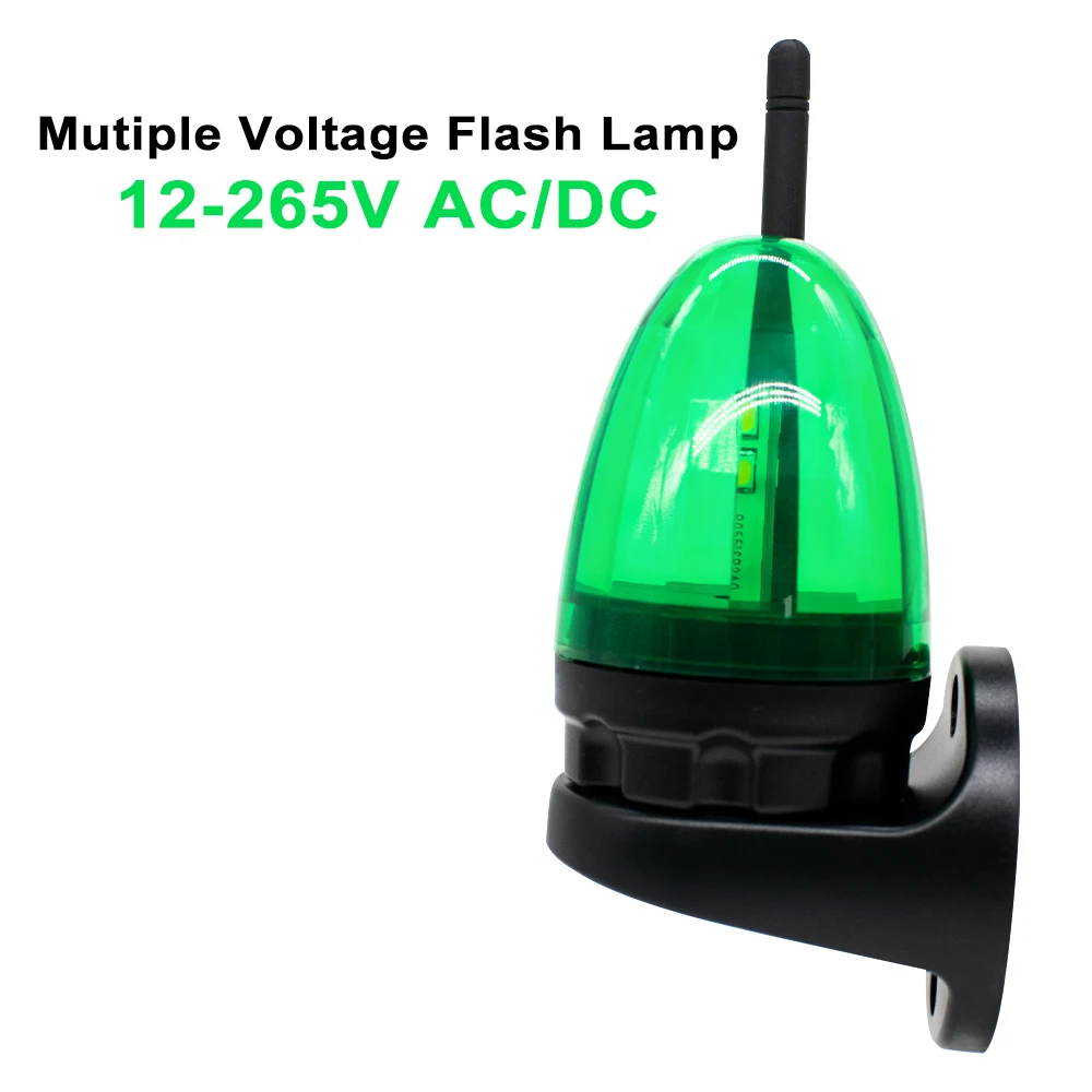 Outdoor LED Signal Alarm Light Universal 12V-265V 12V 24V 220V Strobe Flashing Light Wall Mount Emergency Warning Lamp