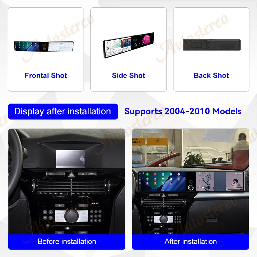 

Dual Screen 12.3 inch Carplay Android 14 Car GPS Navigation For Opel Astra 2004-2010 Head Unit Multimedia Player Car Radio
