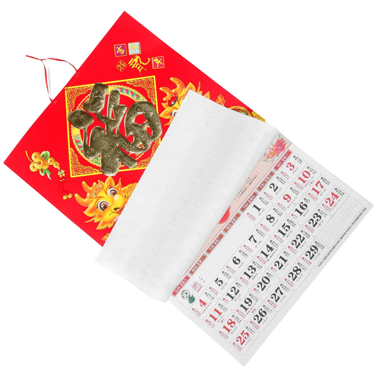 

Classic Chinese Traditional Hanging Calendar Household Monthly Planner Daily Wall Calendar Year of The Rabbit Office Supplies
