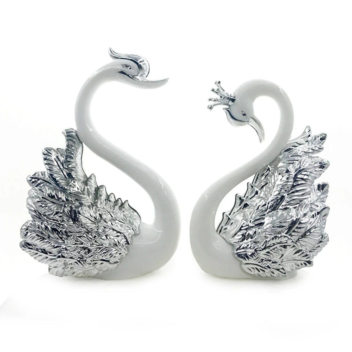 

Lover Party Table Decorative Baking Decoration Desktop Swan Figurine Miniatures Anniversary Ornament Cake Topper
