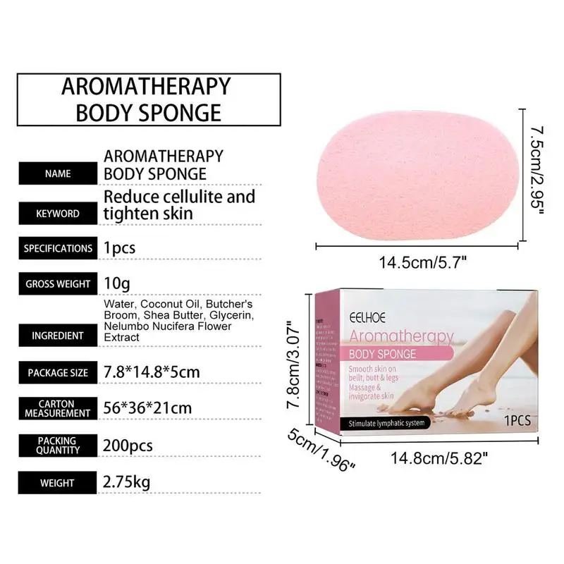 Soap Sponge Spongeable Exfoliation Body Wash In A Sponge Scent Loofah Soap Spa Cellulite Massager Moisturizer and Exfoliator