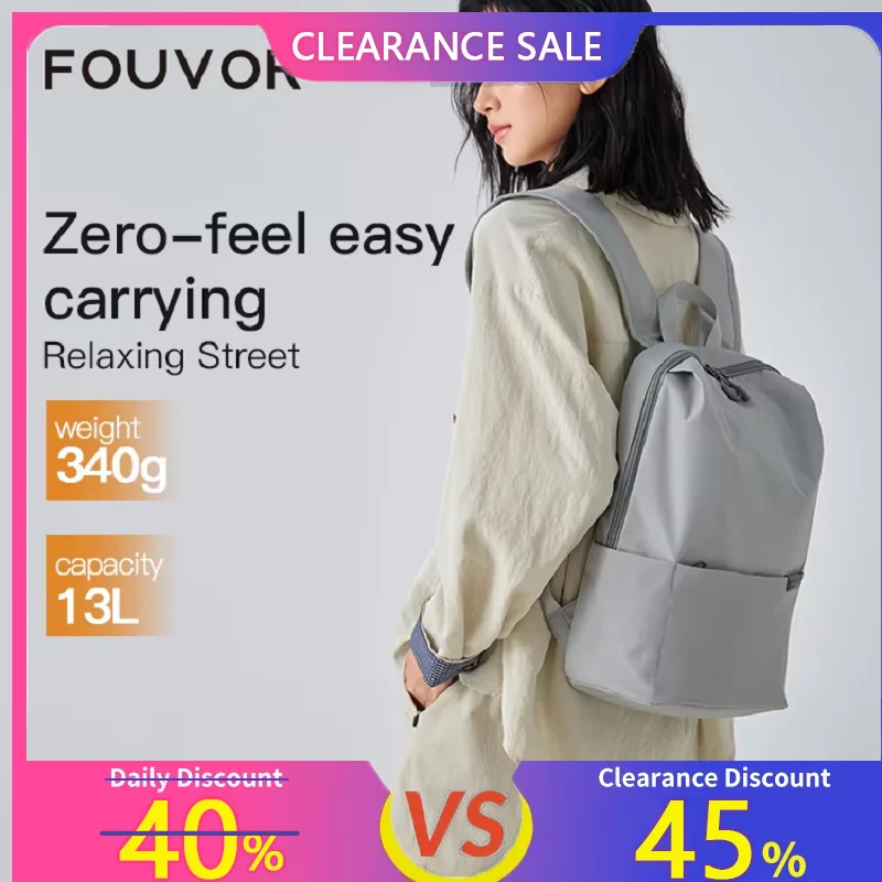 

Fouvor Women's Backpack 2025 Trend Casual Fashion Nylon Sports Backpack Black Waterproof School Bags Teenage Youth Bags 3063-06