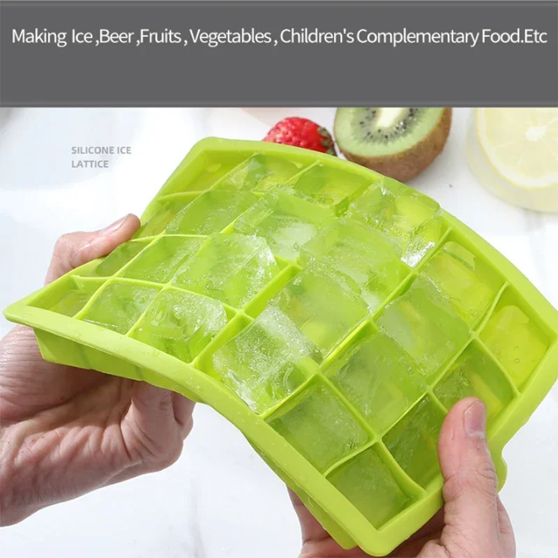 4/6/8/15 Grid Big Ice Tray Mold Giant Jumbo Large Food Grade Silicone Ice Cube Square Tray Mold DIY Ice Maker Ice Cube Tray