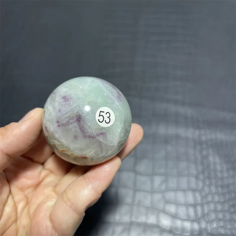 Natural Crystal sphere Rainbow Fluorite Crystal Ball  Decorative ball ornament