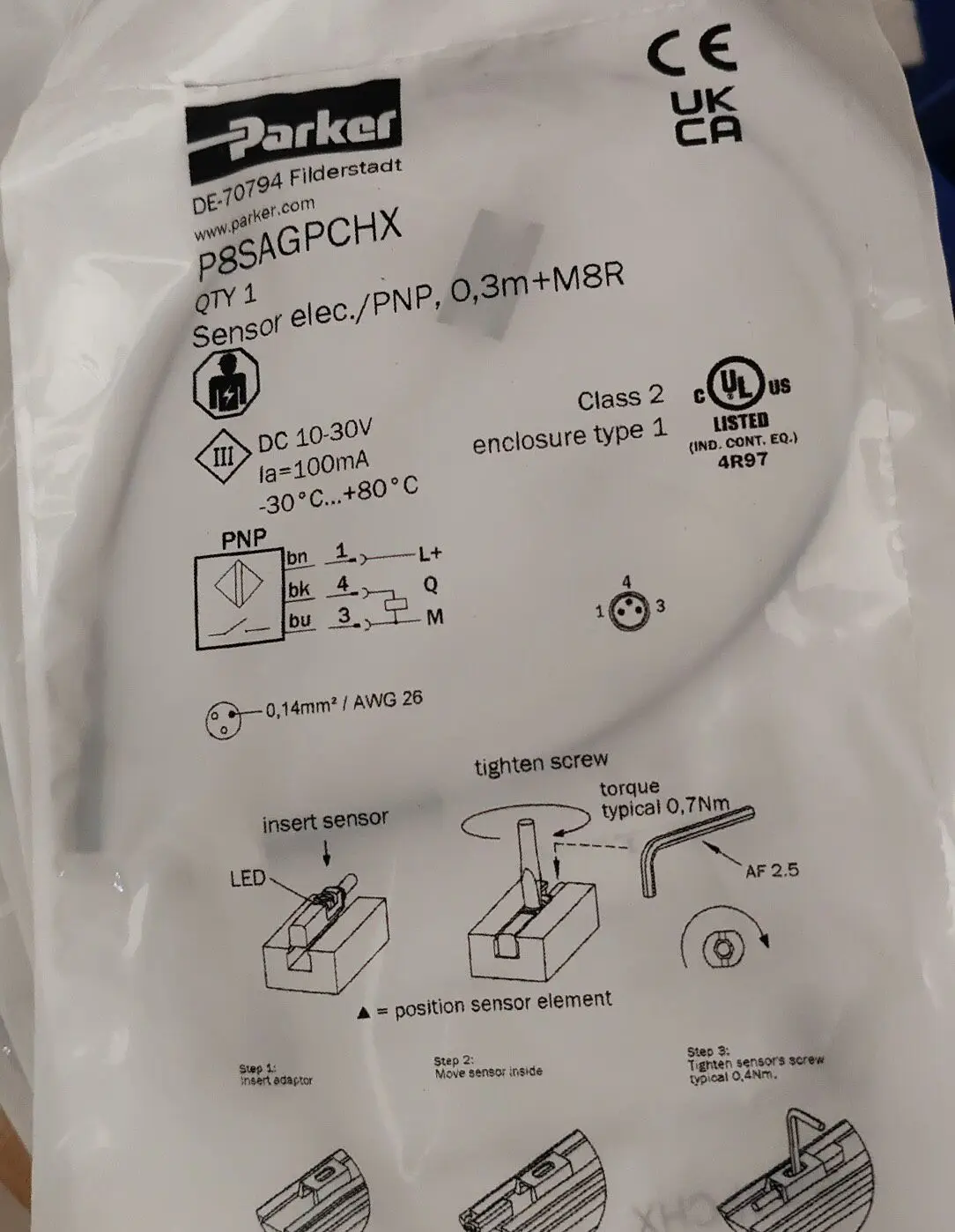 Parker P8SAGQCHX, P8SAGSFLX Spot Parker Gas
