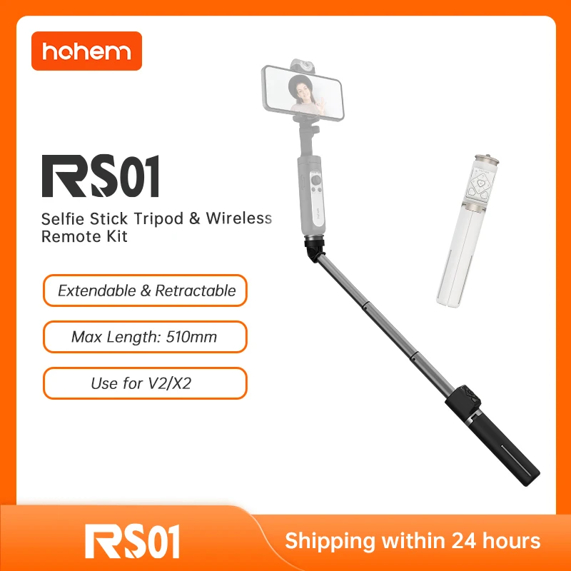 Hohem 3 w 1 telefon Selfie Stick wysuwana chowana stabilna kompaktowa konstrukcja statyw z zestawem zdalnego sterowania do iSteady V2/X2