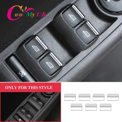 7Pcs/Set Car Window Lifter Buttons Trim Decoration Sticker Accessory for Ford Focus 2 MK2 3 MK3 2005 - 2018 Accessories