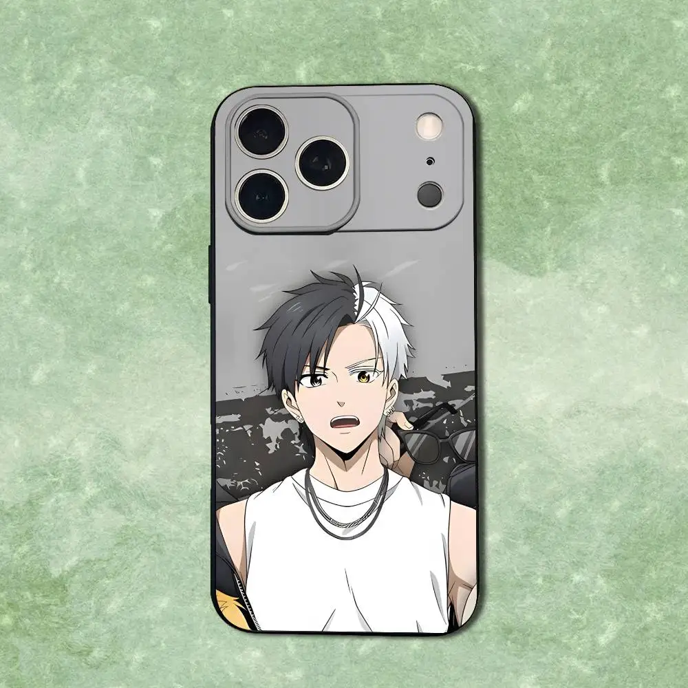 W-Wind b-breaker s-sakura coque de téléphone pour iPhone 14,13,17,12,11,16,15,Plus,Pro Max,XS,X,XR,SE,Mini, coque noire en Silicone souple