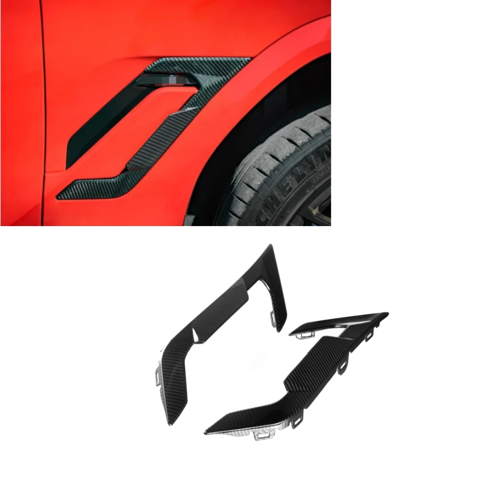 

2020+ для BMW X6M F96 LCI SQ Style Сухая накладка на боковое крыло из углеродного волокна, новый сорт, накладка на крыло F96 для подходит