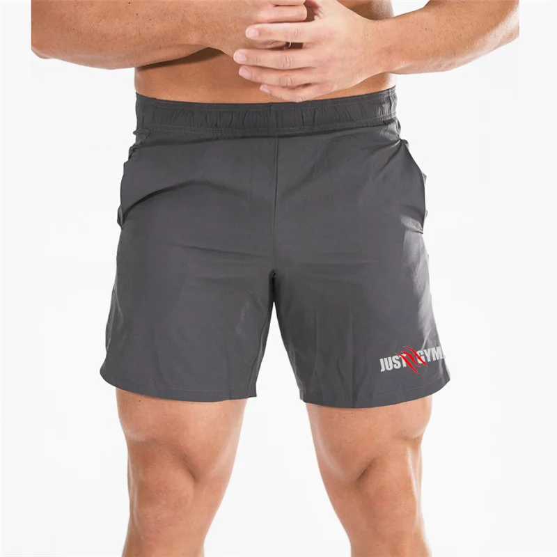 Gym Workout Cool New Summer Men Jogger Short Running Training Fitnes Athletic Sportswear Solid Cool Quick Dry Breathable Fitness