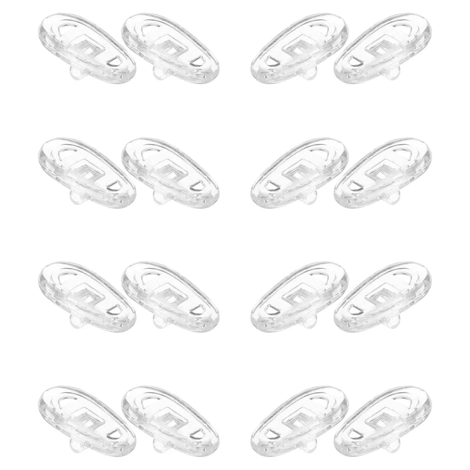 

8Pcs Transparent Silicone Nose Pads for Glasses Non-Slip Soft Cushion Replacement Eyeglass Accessories for Men Women