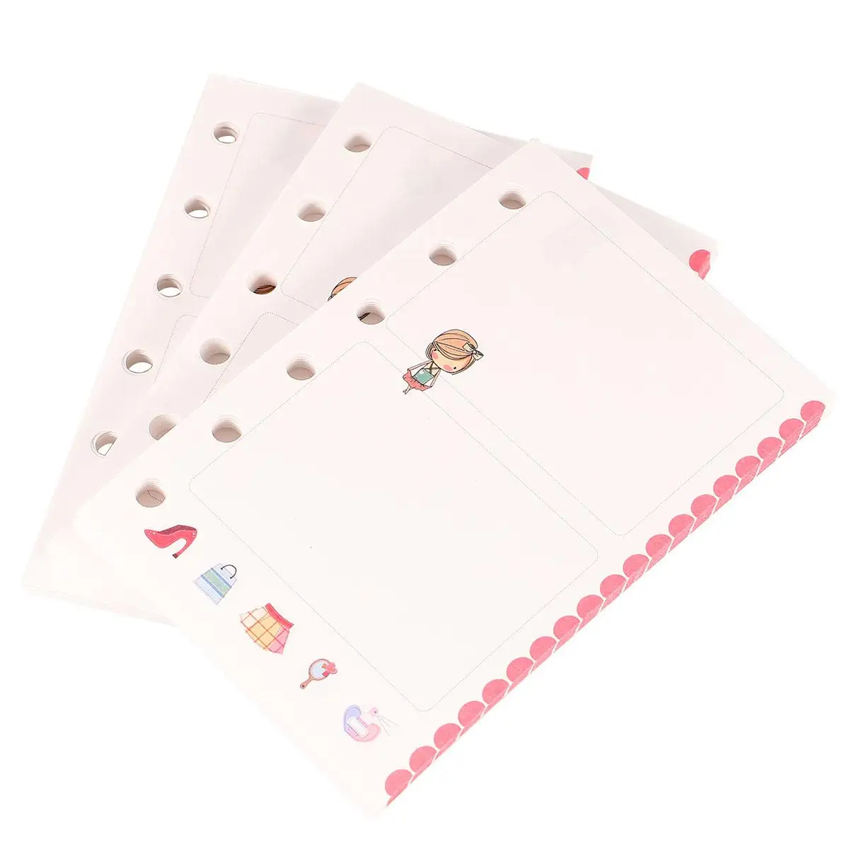 

3PCS Loose-Leaf Refill Paper Size Smooth Surface Safe Notebook Journal Office Store Home Fillers Replacement Core