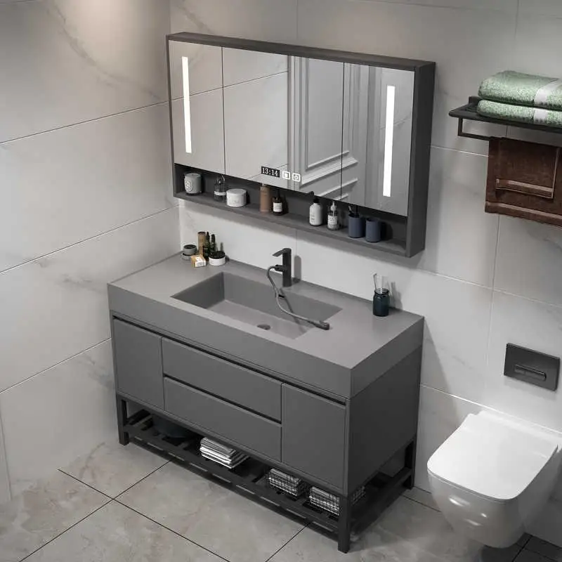 

Standing Simple Bathroom Cabinets Wall Wood Mirror Bathroom Cabinets Shelves Storage Muebles Para El Hogar House Accessoriess